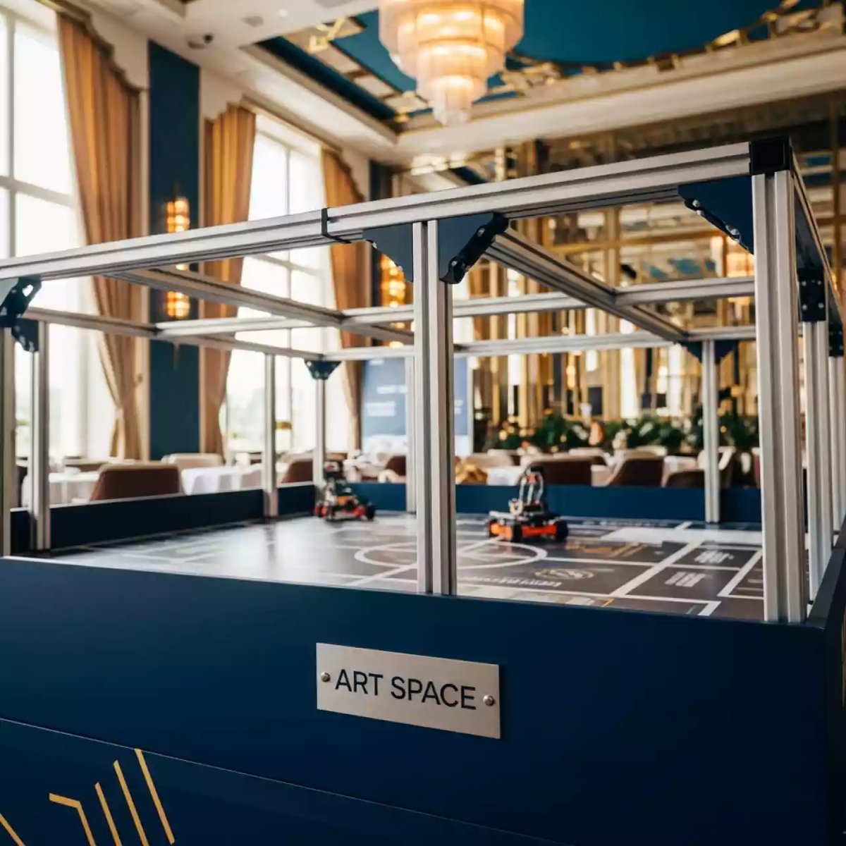 Аренда Поле соревновательное Makeblock MakeX Explorer Digital Pioneers Arena and Frame в ресторане «Высота 5642» — ART SPACE