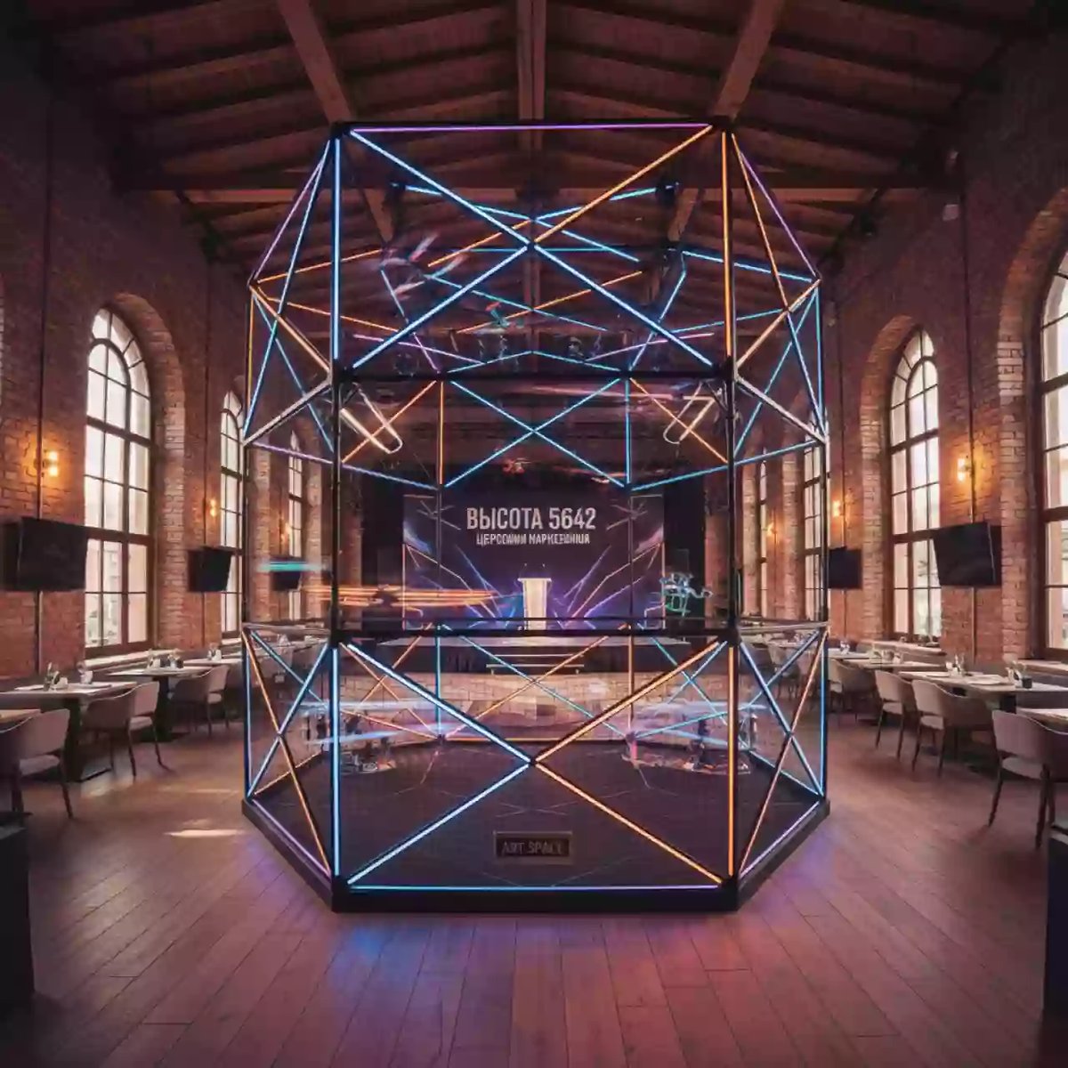 Аренда Полигон для БПЛА Аэрокуб в ресторане «Высота 5642» — ART SPACE