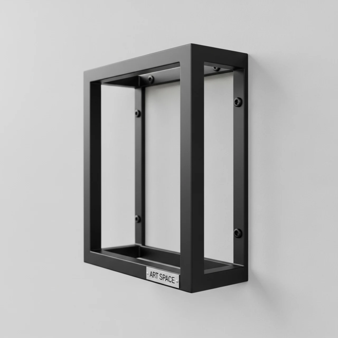 Аренда Полка каркас навесная под стекло черная 300х300х720 мм в Green Flow Hotel — ART SPACE