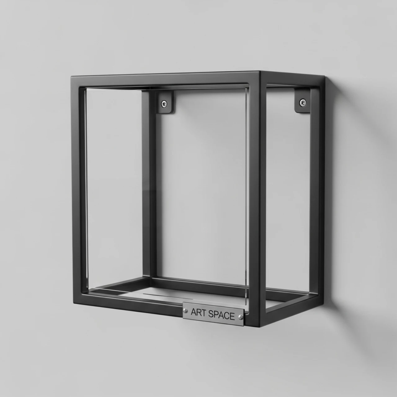 Аренда Полка каркас навесная под стекло черная 300х800х300 мм в ОКЦ «Галактика» — ART SPACE