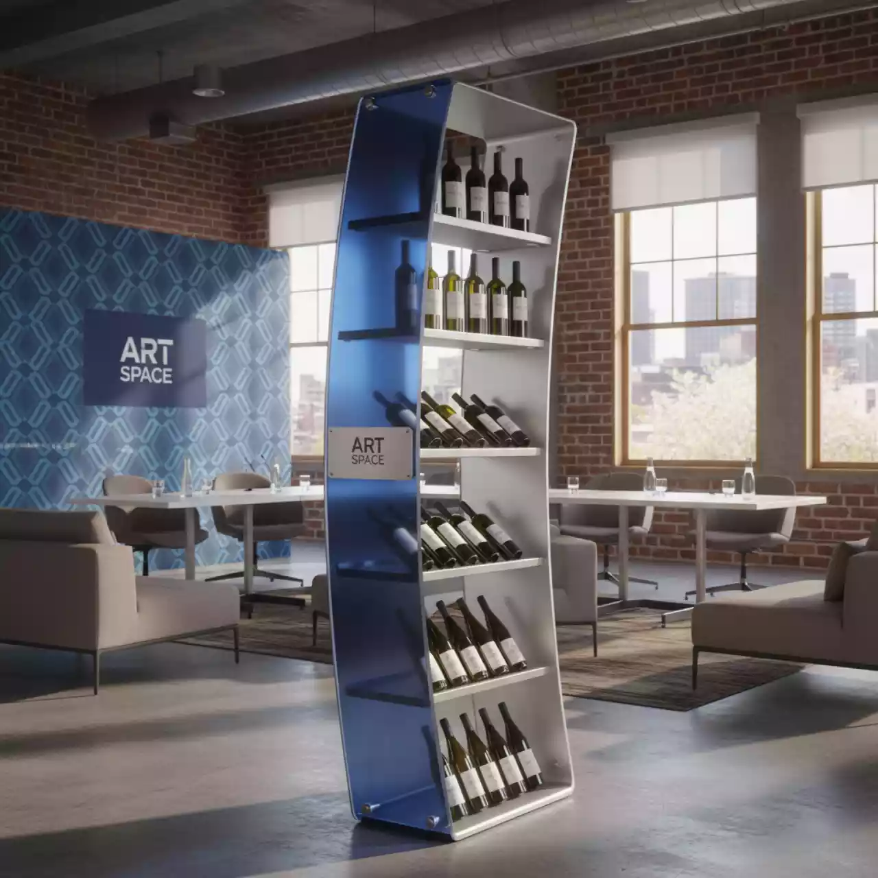 Аренда Полка винная пластиковая MalbeCStandard в Omega Sirius — ART SPACE