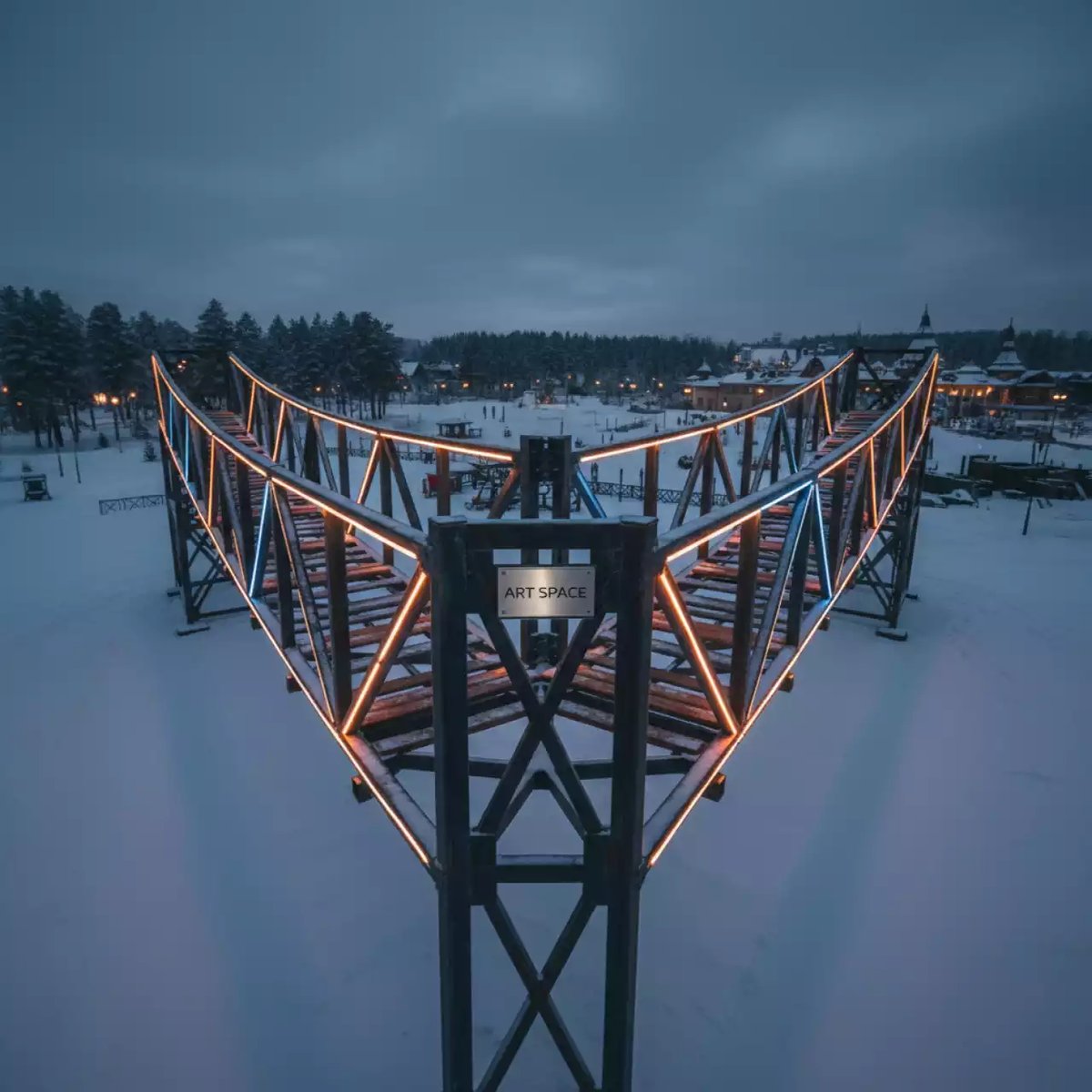 Аренда Полоса препятствий мост в этно-парке «Моя Россия» — ART SPACE