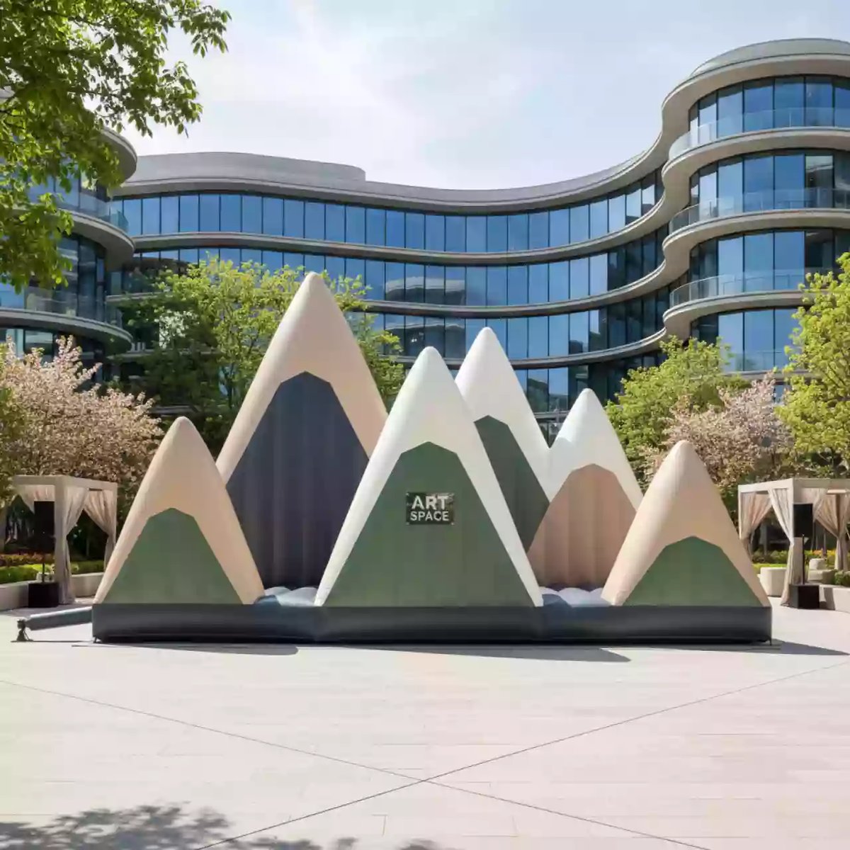 Аренда Полоса препятствий надувная "Горный массив" в Mantera Supreme — ART SPACE