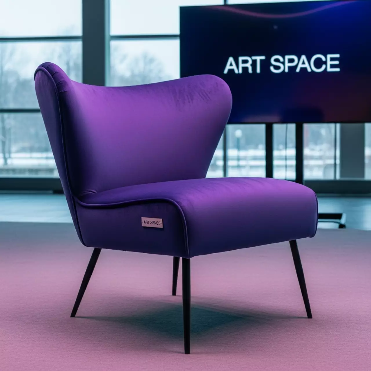 Аренда Полукресло Лилия сине фиолетовый в Red Arena — ART SPACE