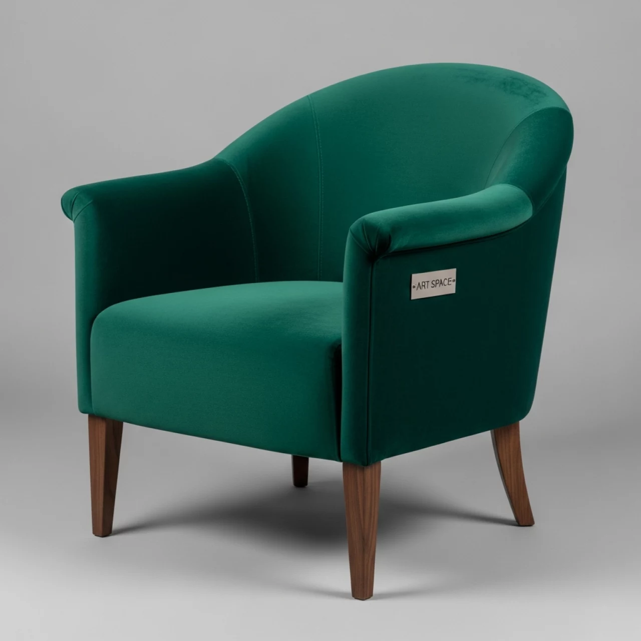 Аренда Полукресло Лилия велюр Imperia Little green Lambre 02 старинный орех в ресторане «Магадан» — ART SPACE