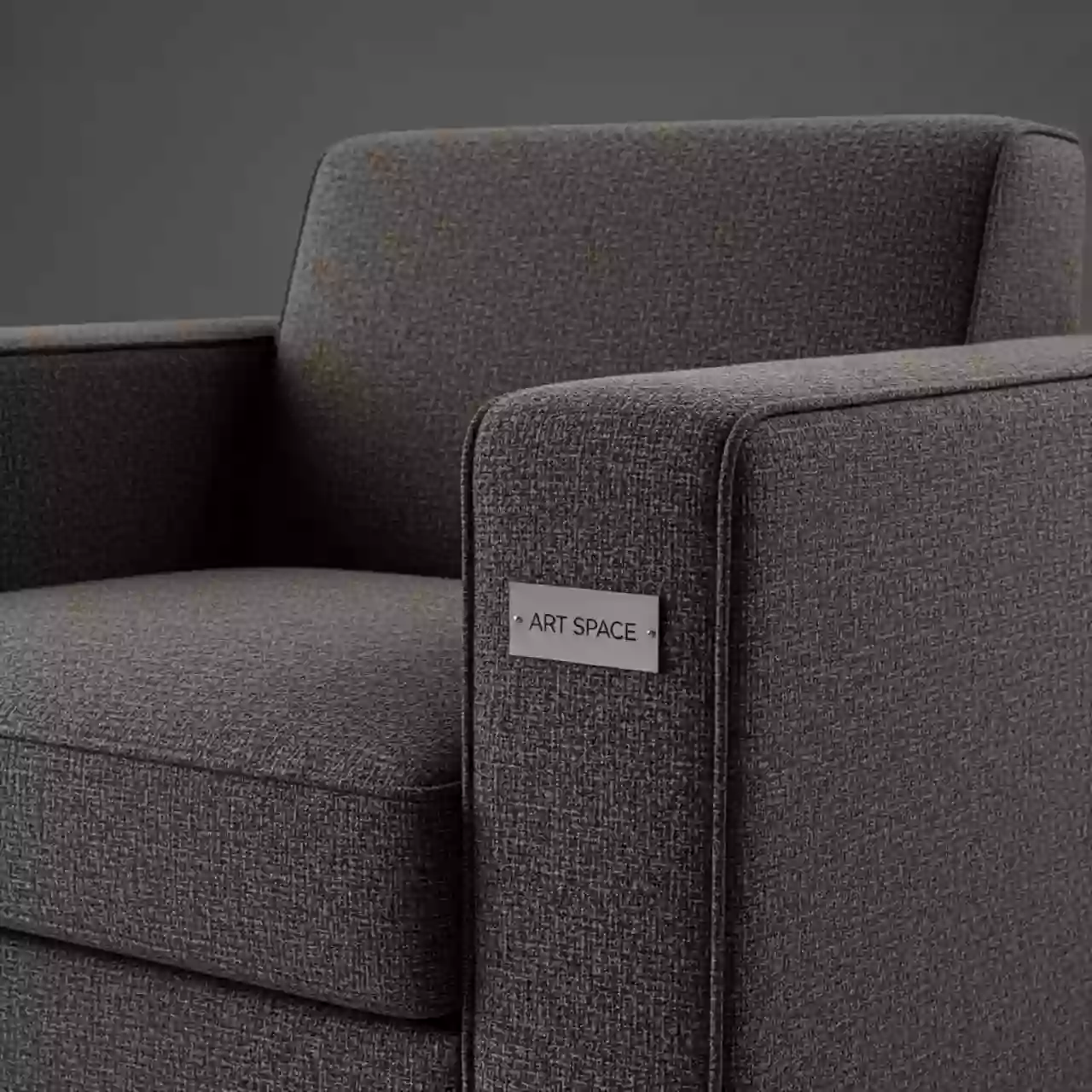 Аренда Полукресло рогожка Melange 612 венге Fendi на вилле «Анна» — ART SPACE