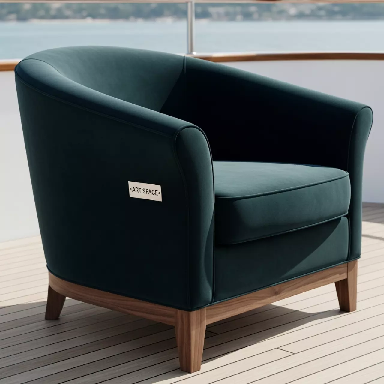 Аренда Полукресло Шарри велюр Evita 17 бук старинный орех на парусной регате (Сочи) — ART SPACE
