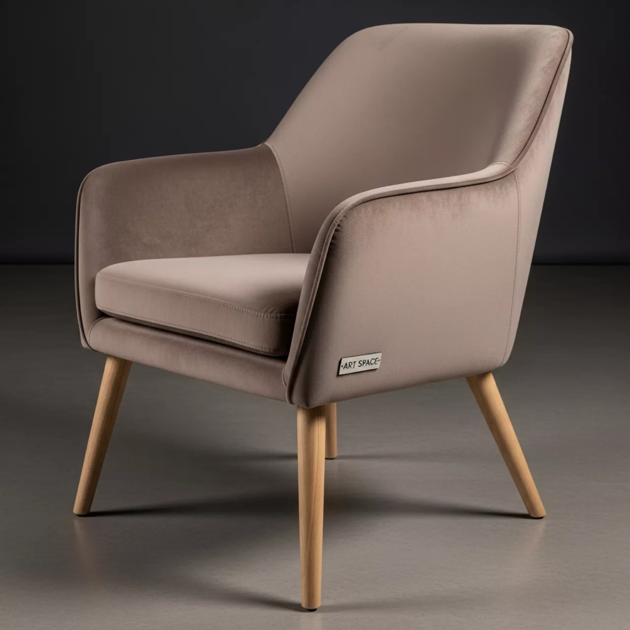 Аренда Полукресло велюр Nubuk 57 бук морилка светлый орех Ostin в гранд-отеле «Жемчужина» — ART SPACE