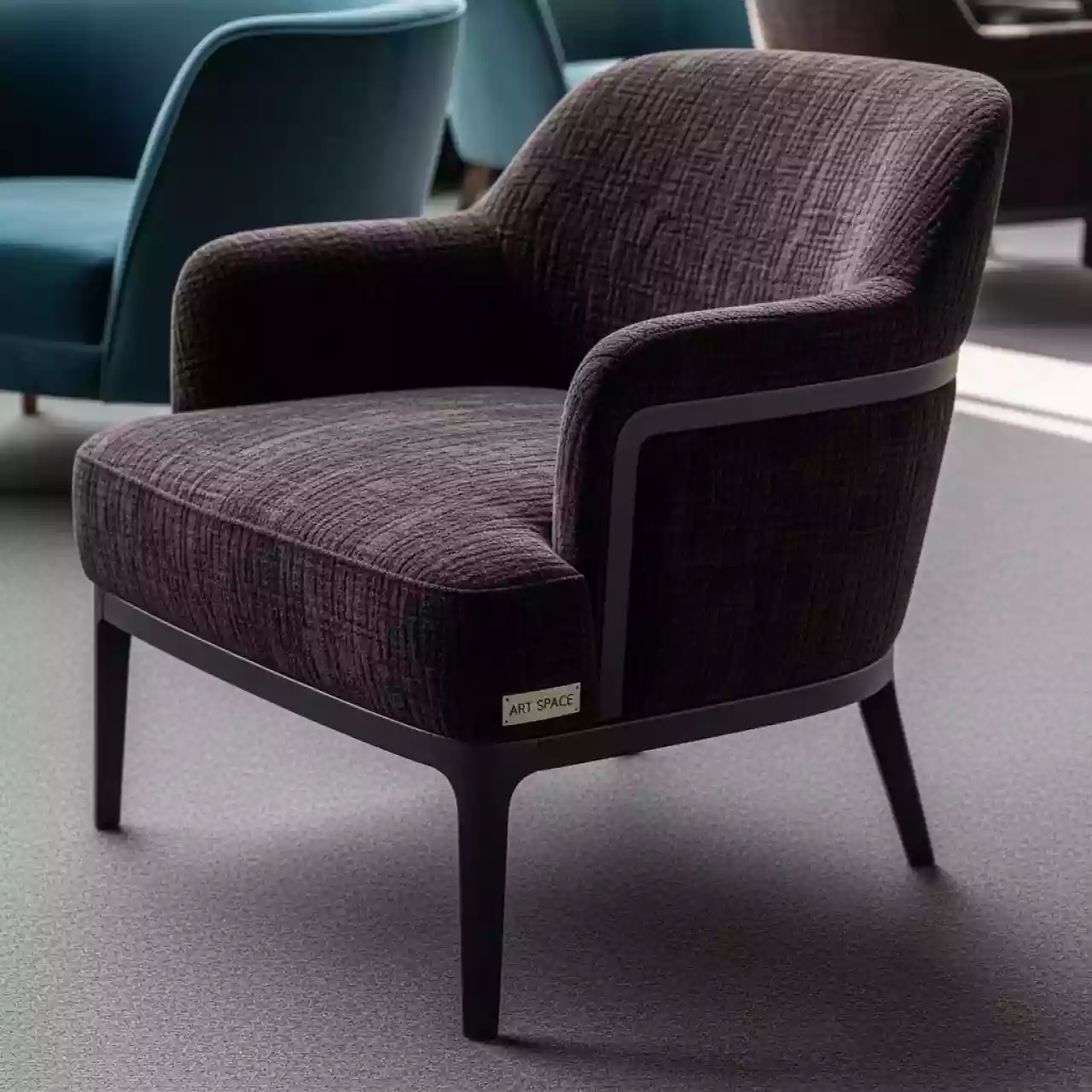 Аренда Полукресло велюр Teddy 324 каркас бук под лак Fendi в Mövenpick Hotel — ART SPACE