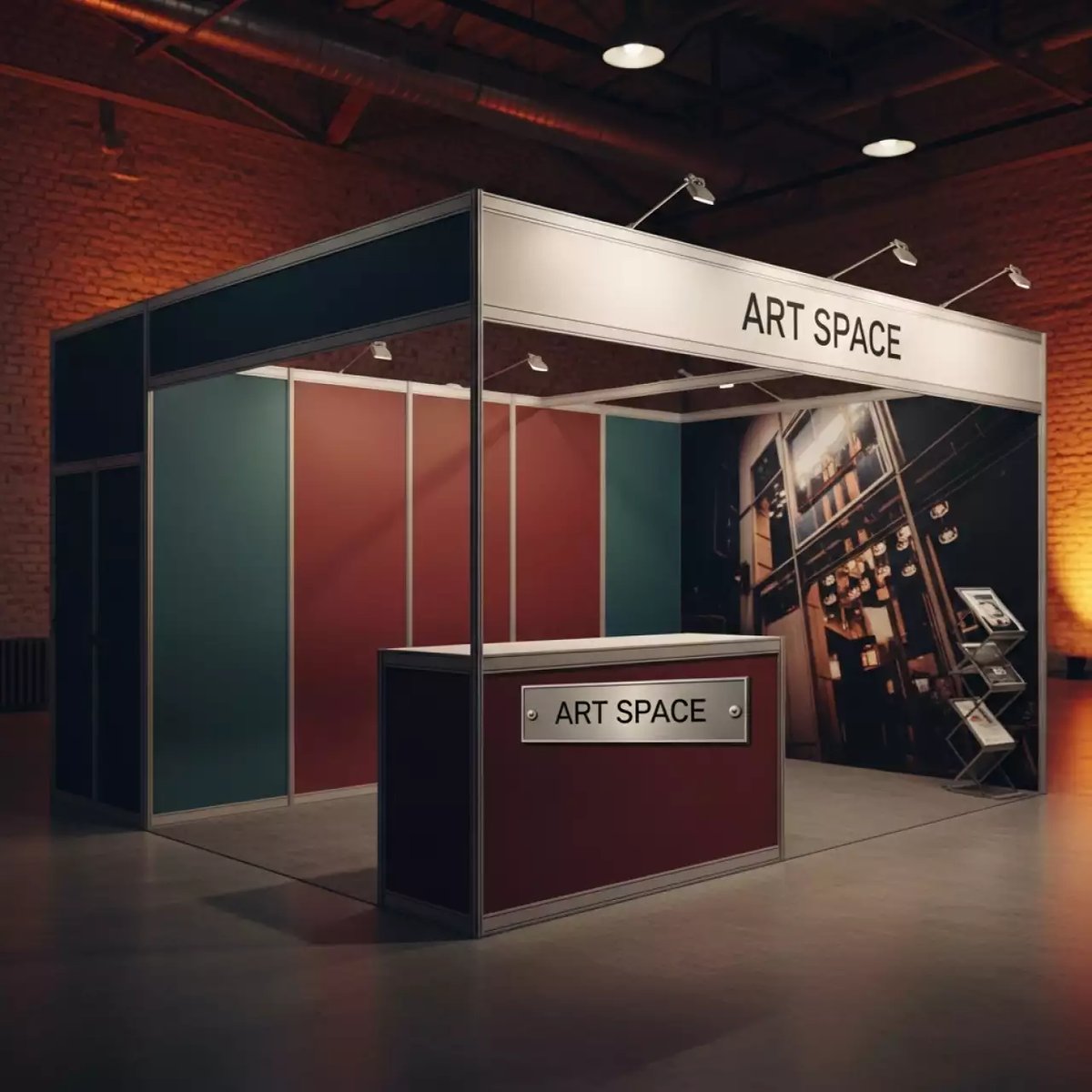 Аренда Поп ап стенд с фризом в парке «Ривьера» — ART SPACE