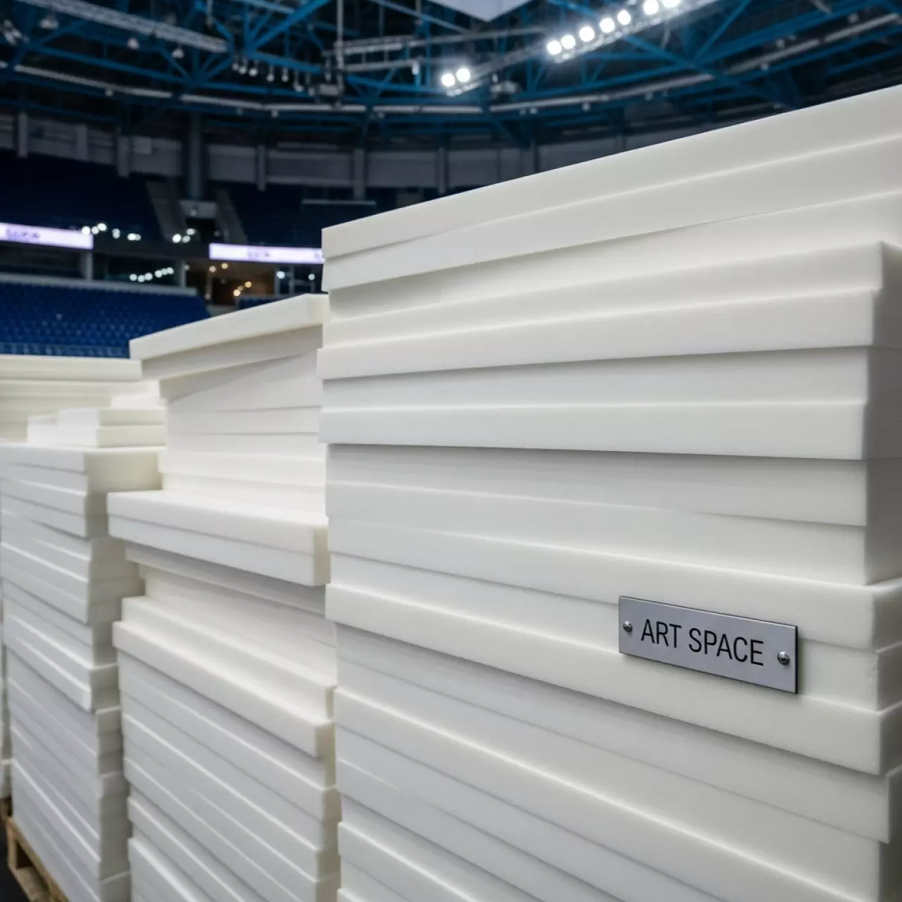 Аренда Поролон мебельный в ледовой арене «Шайба» — ART SPACE