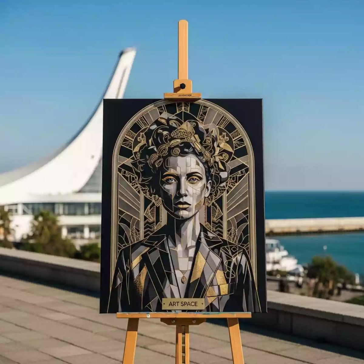 Аренда Портрет на холсте по фотографии на территории Морпорта Сочи — ART SPACE