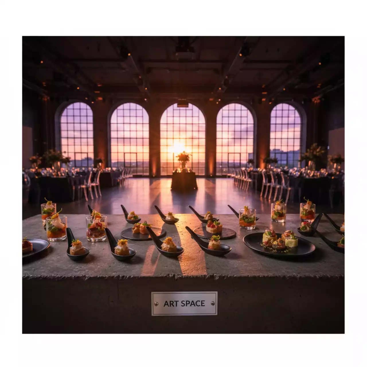 Аренда Посуда мини в банкетном зале «Дельфин» — ART SPACE