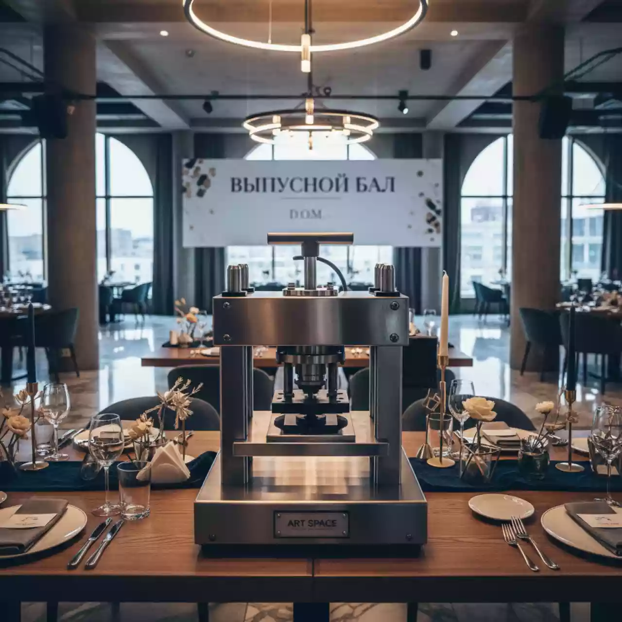 Аренда Пресс для тиснения Vektor WT 3 500P в ресторане «D.O.M» — ART SPACE