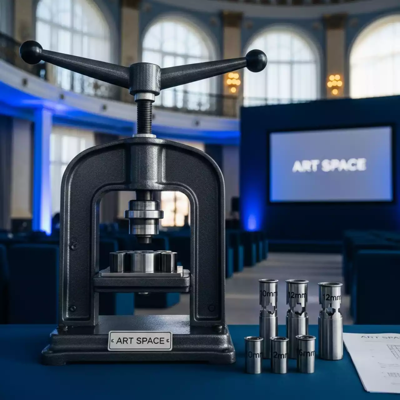 Аренда Пресс для установки люверсов Урал У Н с инструментом 10 12 и 16 мм в Mercure Сочи Центр — ART SPACE