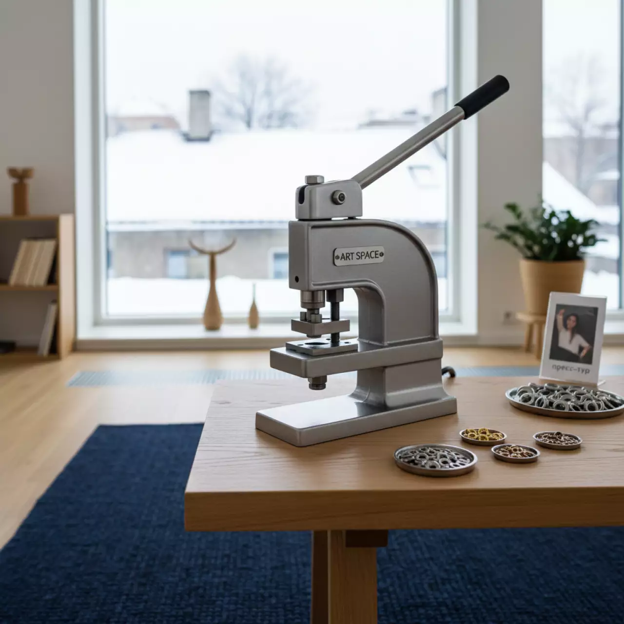 Аренда Пресс для установки люверсов Урал УН инструмент 10 12 и 16 мм в Boutique Hotel PORTUM 1905 — ART SPACE