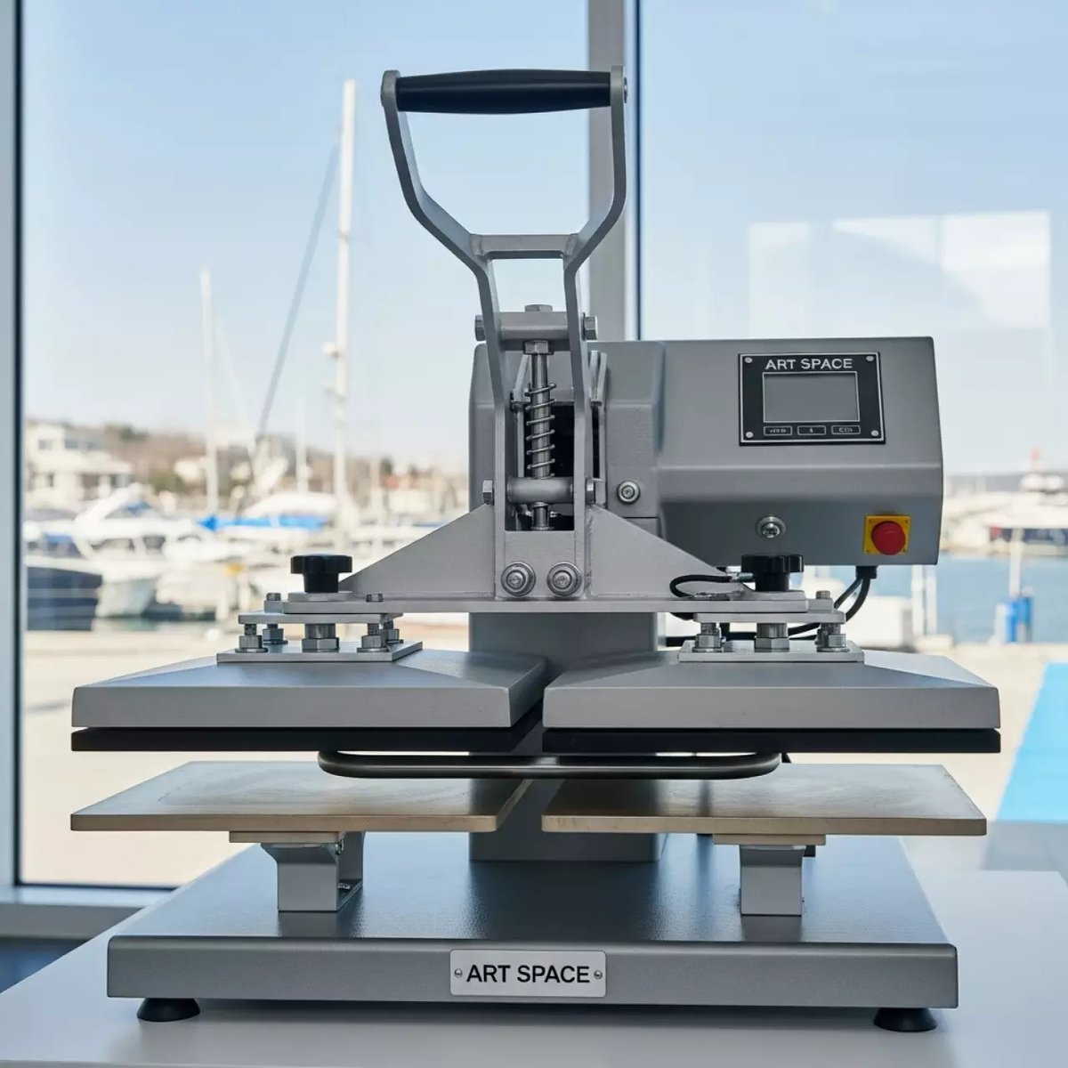 Аренда Пресс термотрансферный SCHULZE Swing Duo Pneu Press 38х45 см на парусной регате (Сочи) — ART SPACE