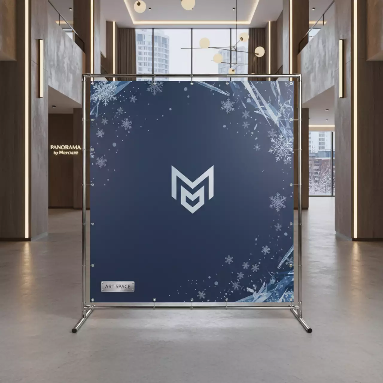 Аренда Пресс волл 2х2 в Panorama by Mercure — ART SPACE