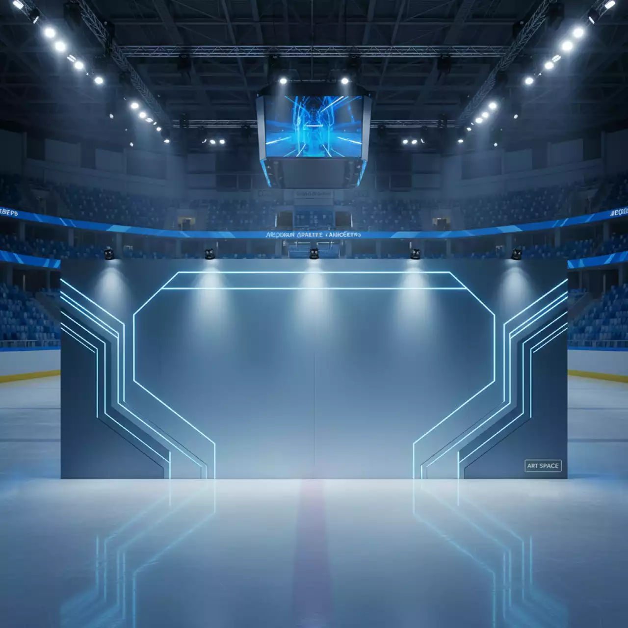Аренда Пресс волл 3x3 м в Ледовом дворце «Айсберг» — ART SPACE