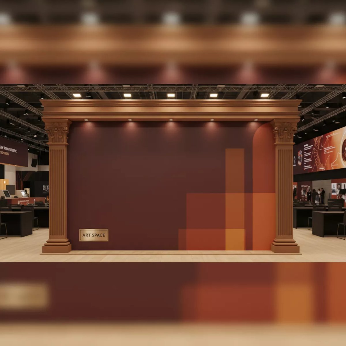 Аренда Пресс волл 6x3 м для конференции в VK Stadium Sirius — ART SPACE