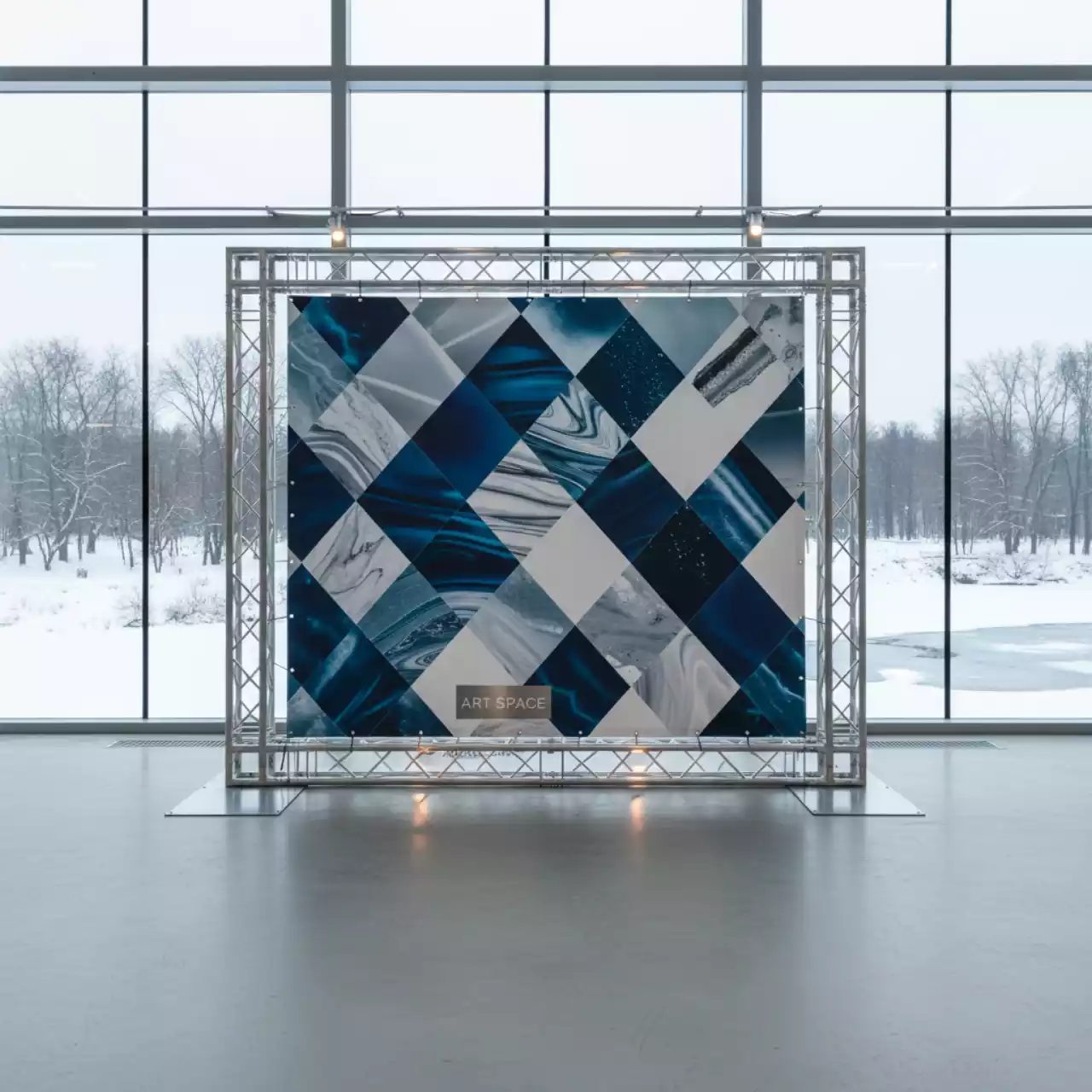 Аренда Пресс волл из алюминиевых ферм 200х200 см в парке «Ривьера» — ART SPACE