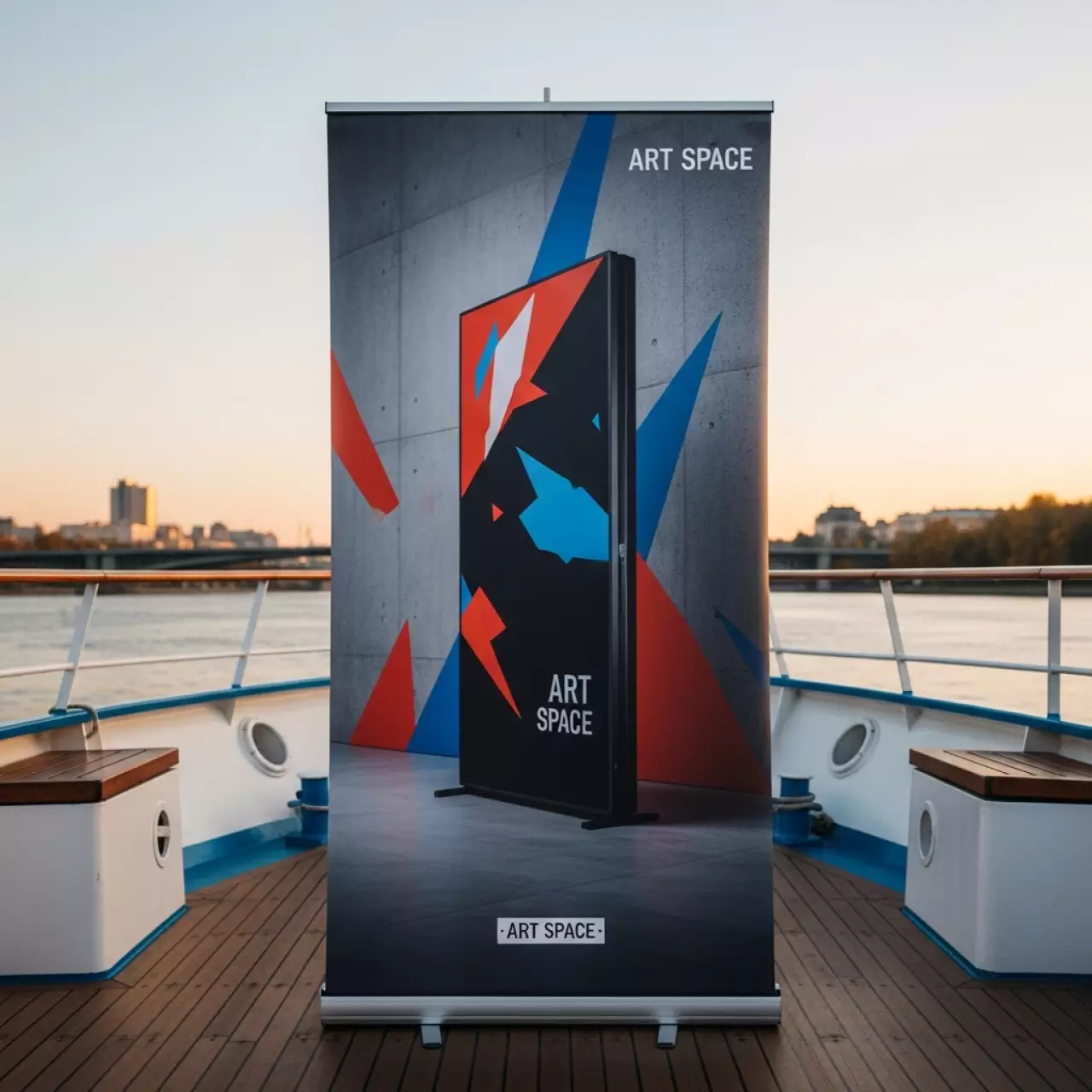 Аренда Пресс волл Joker 3х2 м на теплоходе «Дагомыс» — ART SPACE