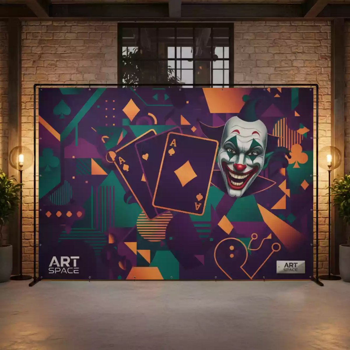 Аренда Пресс волл Joker печать 600 dpi на вилле «Анна» — ART SPACE