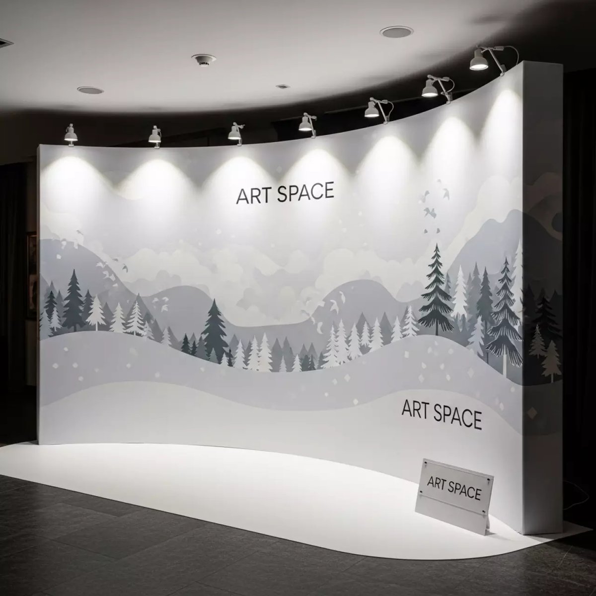 Аренда Пресс волл на базе выставочного POP UP стенда в Boutique Hotel PORTUM 1905 — ART SPACE