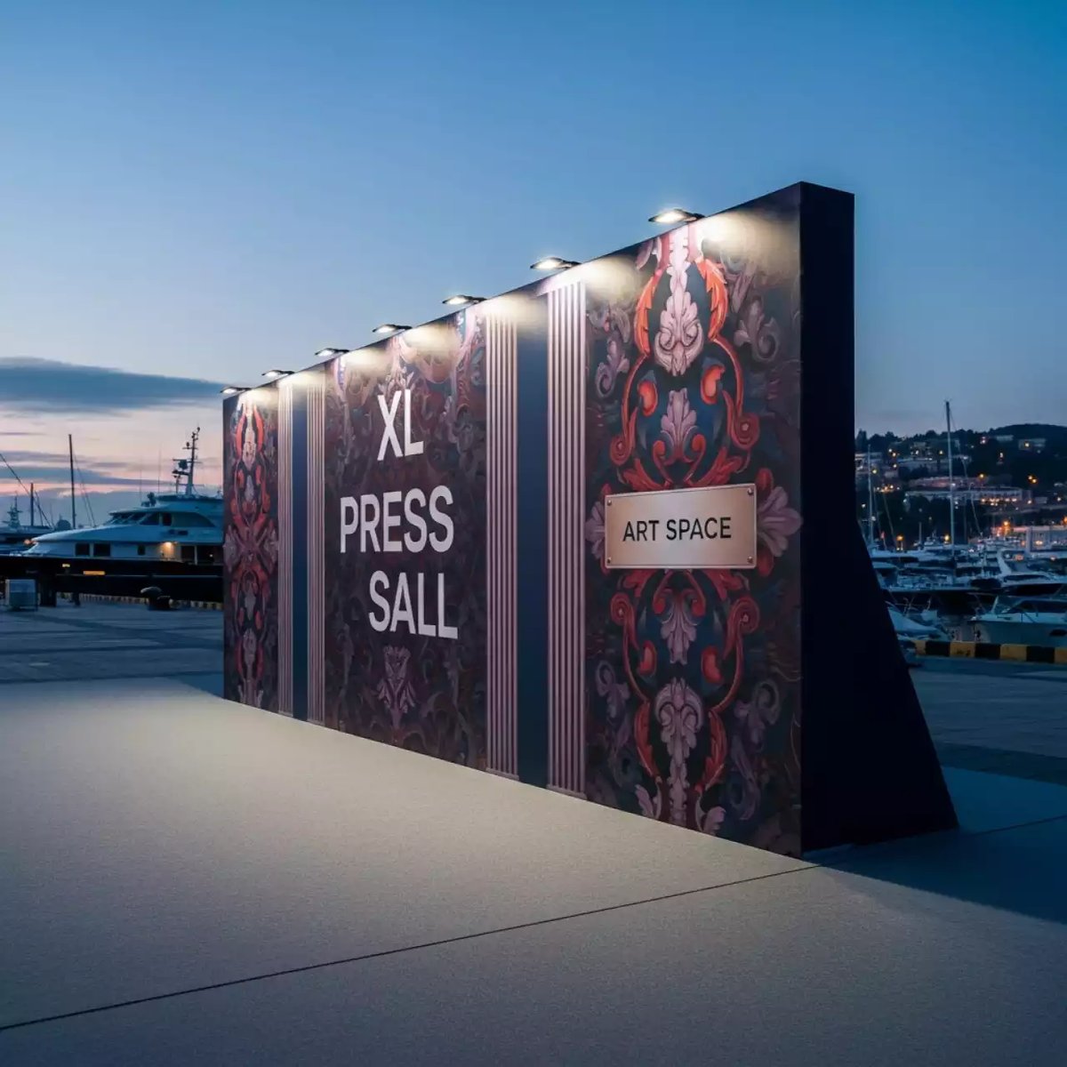 Аренда Пресс волл XL печать dpi на территории Морпорта Сочи — ART SPACE