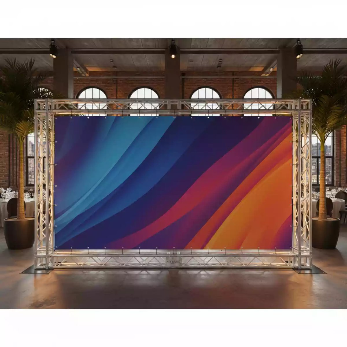 Аренда Пресс воллы из алюминиевых ферм 250х400 см в Novotel Resort — ART SPACE