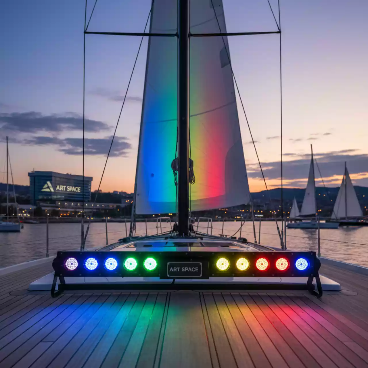 Аренда Прибор световой LED Briteq Colorbank на парусной регате (Сочи) — ART SPACE