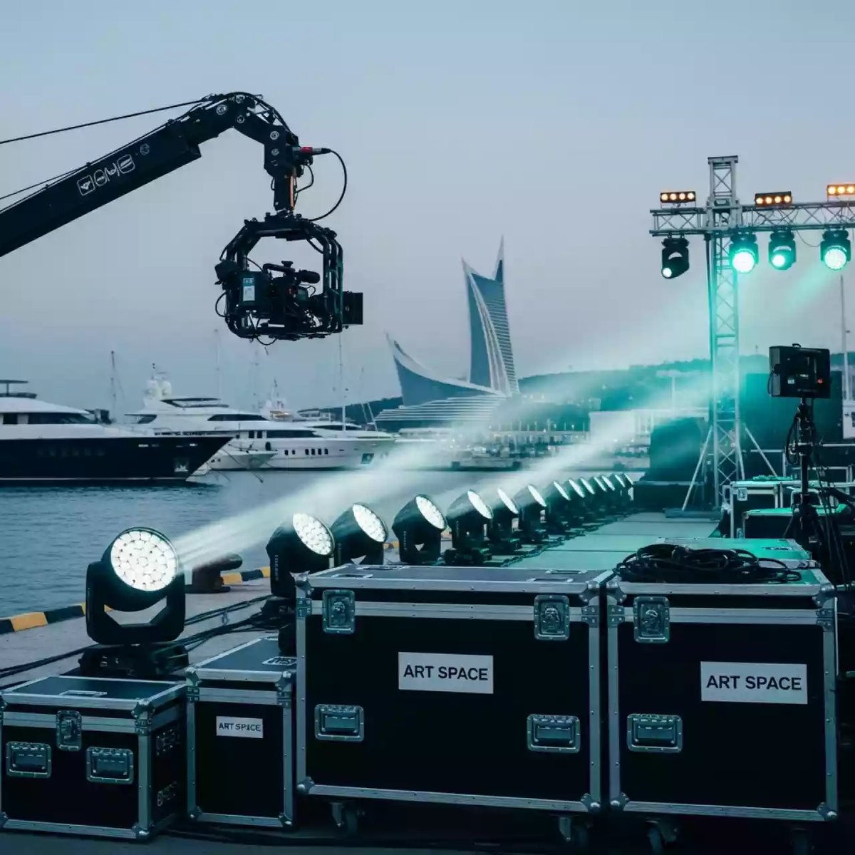 Аренда Приборы световые для съемки на территории Морпорта Сочи — ART SPACE