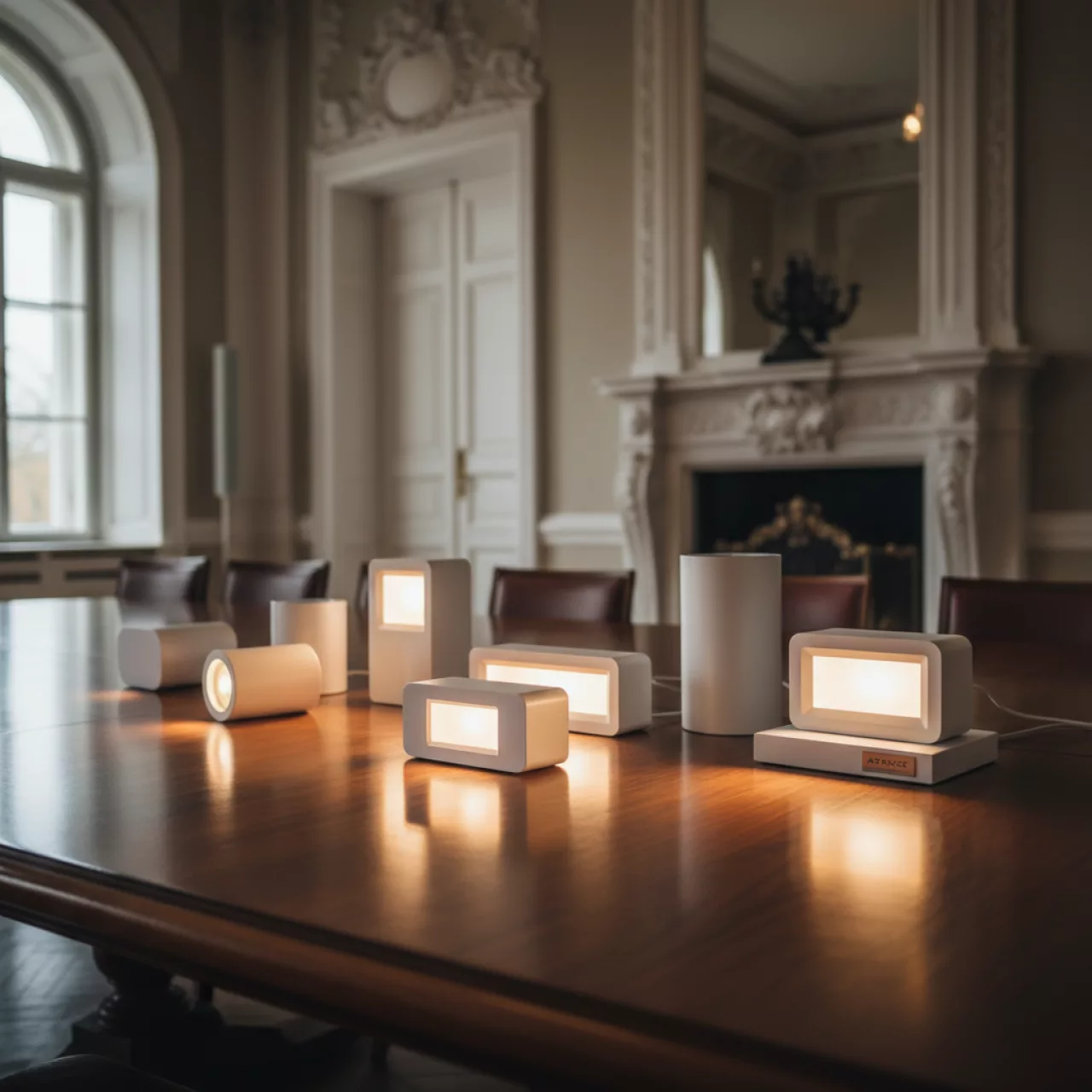 Аренда Приборы световые в белом корпусе в усадьбе Голицына — ART SPACE