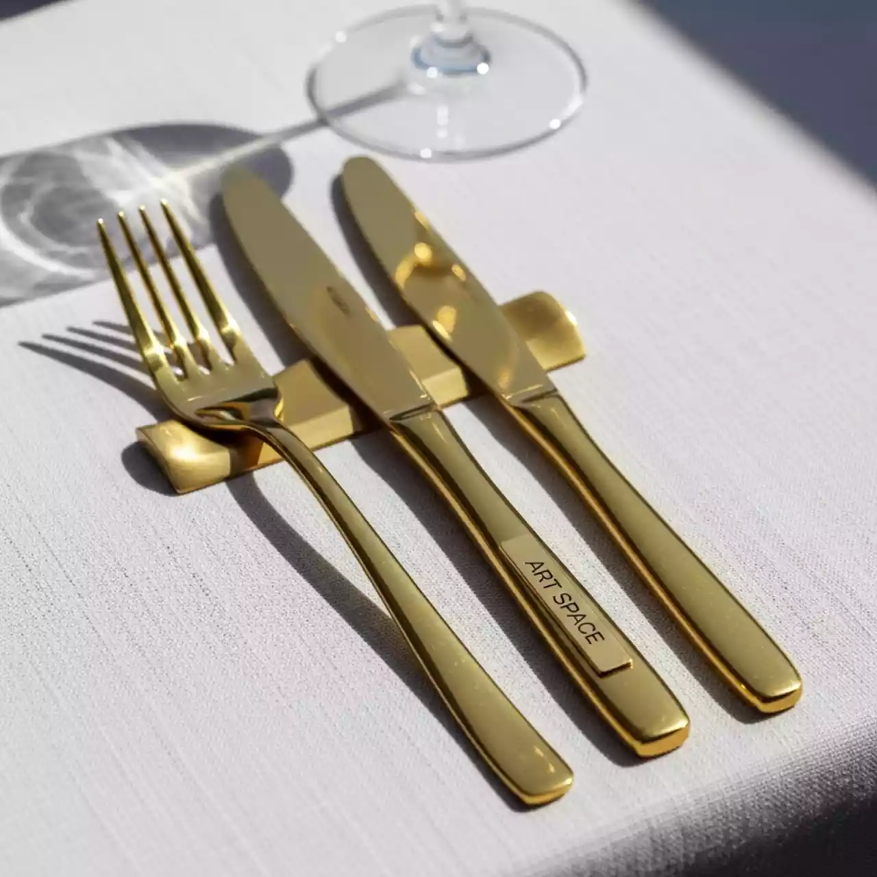 Аренда Приборы золотые в ресторане «Sanremo» — ART SPACE