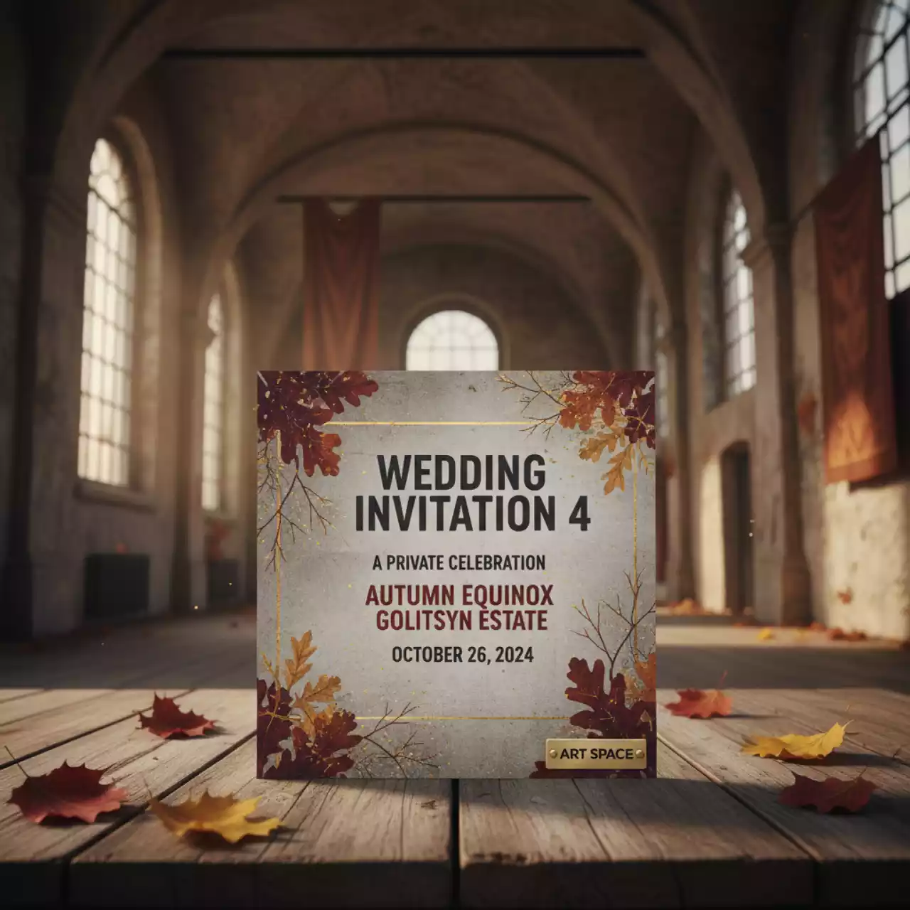 Аренда Пригласительный на свадьбу 4 усадьба Голицына — ART SPACE
