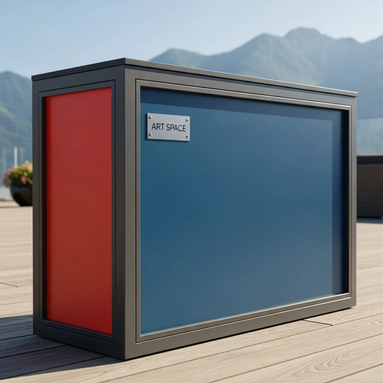 Аренда Прилавок глухой алюминиевый профиль 900х500х900 мм в Sochi Marriott Krasnaya Polyana — ART SPACE