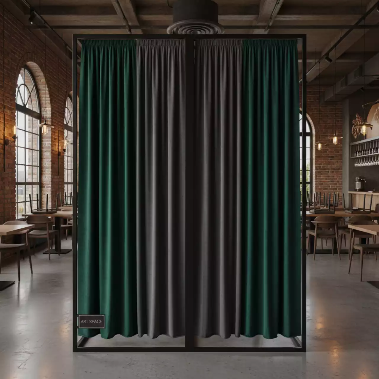 Аренда Примерочная кабина с разделителем в ресторане «Плакучая Ива» — ART SPACE