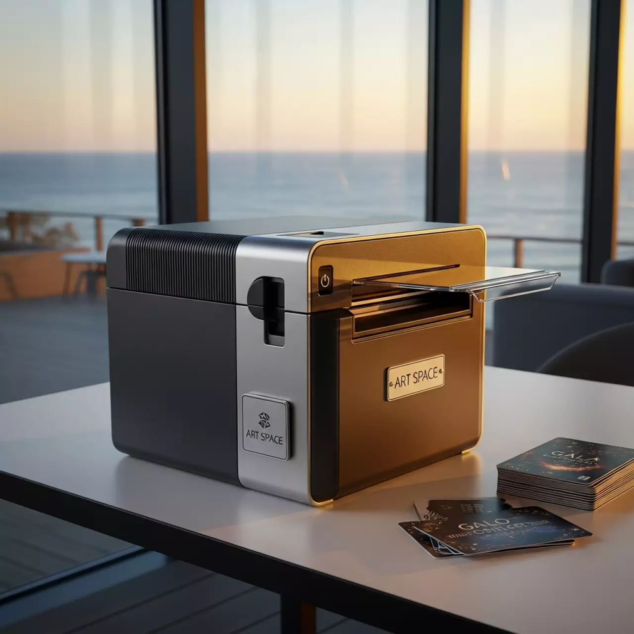 Аренда Принтер для пластиковых карт Advent SOLID 510L E двусторонний с ламинатором на пляжных клубах Хосты — ART SPACE