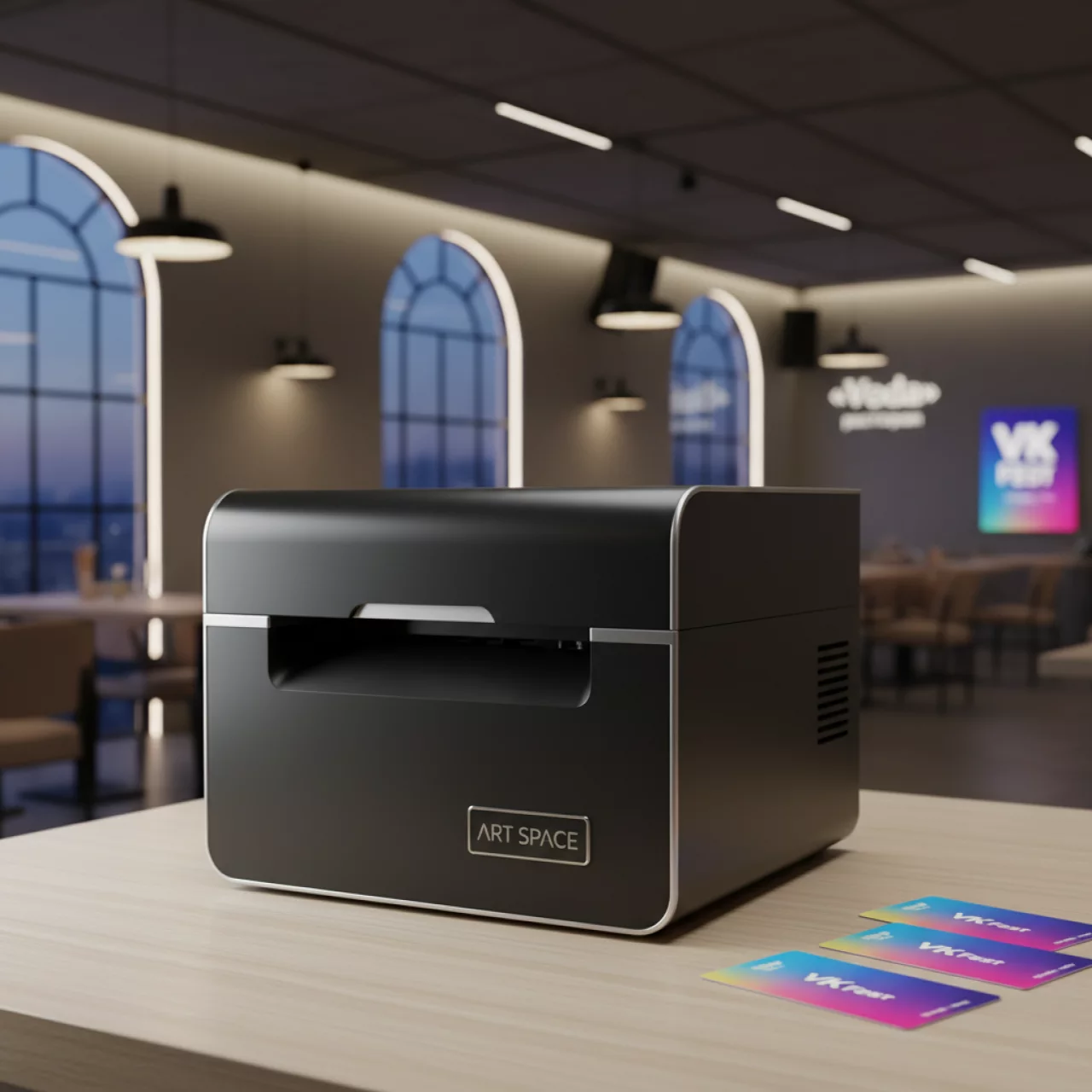 Аренда Принтер для пластиковых карт Advent Solid 810S односторонний в ресторане «Voda» — ART SPACE