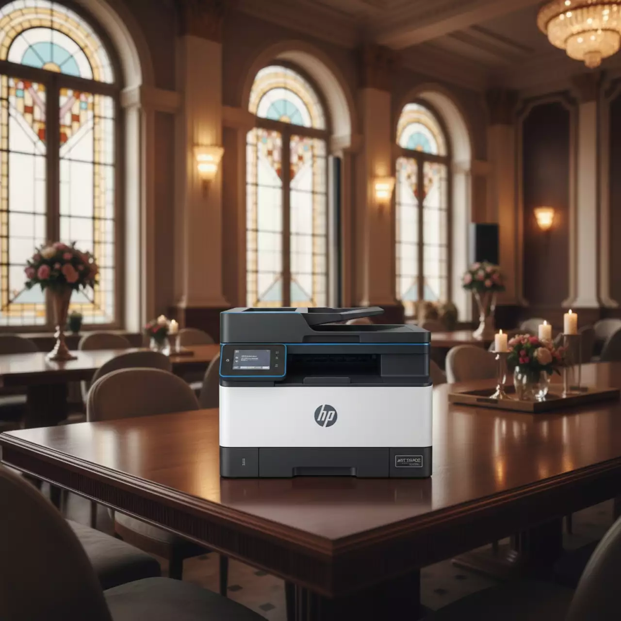 Аренда Принтер HP Color LaserJet Enterprise M555dn в банкетном зале «Дельфин» — ART SPACE