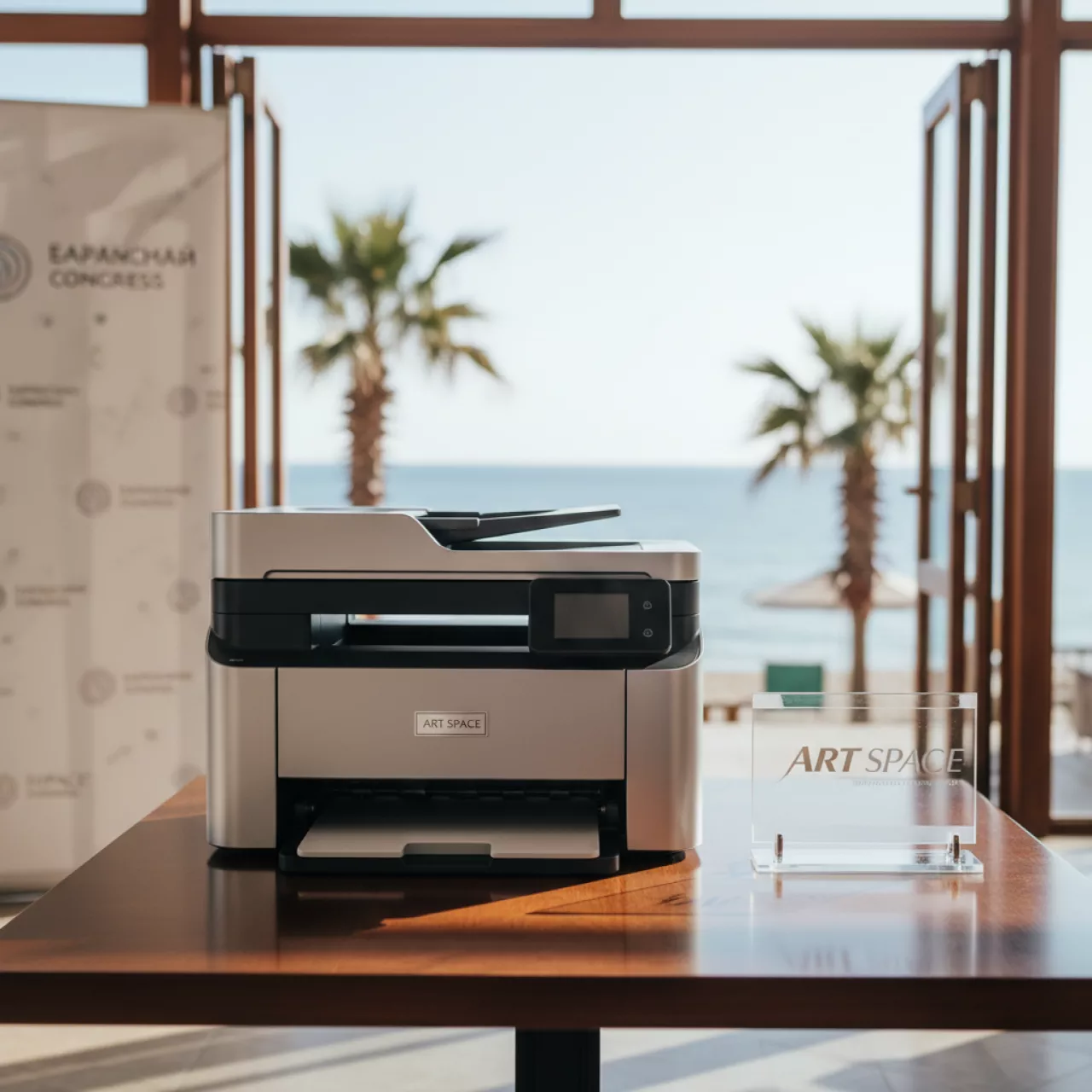 Аренда Принтер HP Color LaserJet Enterprise M555x 7ZU79A на пляжных клубах Хосты — ART SPACE