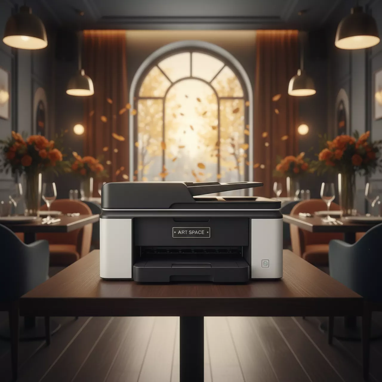 Аренда Принтер лазерный ч б А4 в ресторане «Магеллан» — ART SPACE