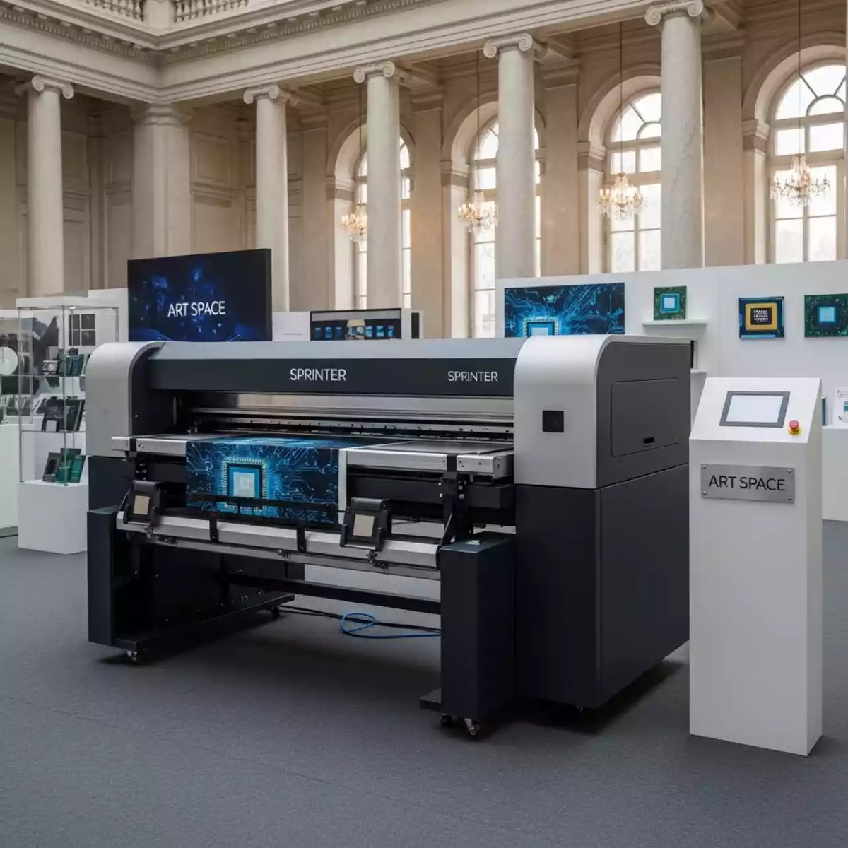 Аренда Принтер УФ Sprinter DPP A1E 6090 3 i1600 в конгресс-холле отеля Жемчужина — ART SPACE