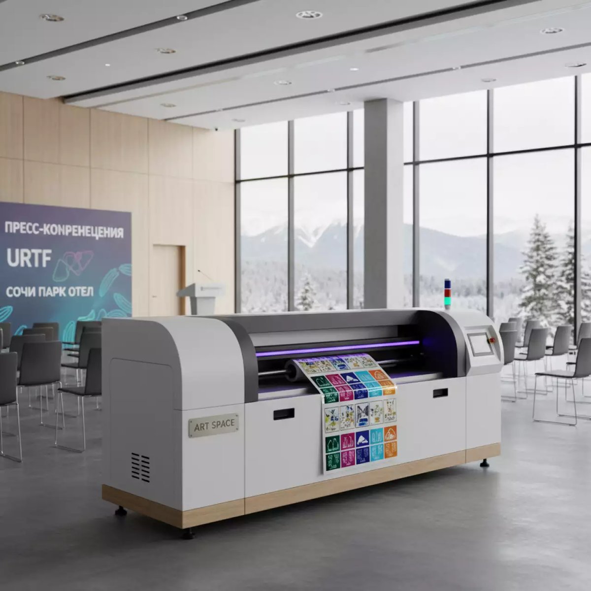 Аренда Принтер UV DTF рулонный Oric OR 620 Pro 600 мм в Сочи Парк Отеле — ART SPACE