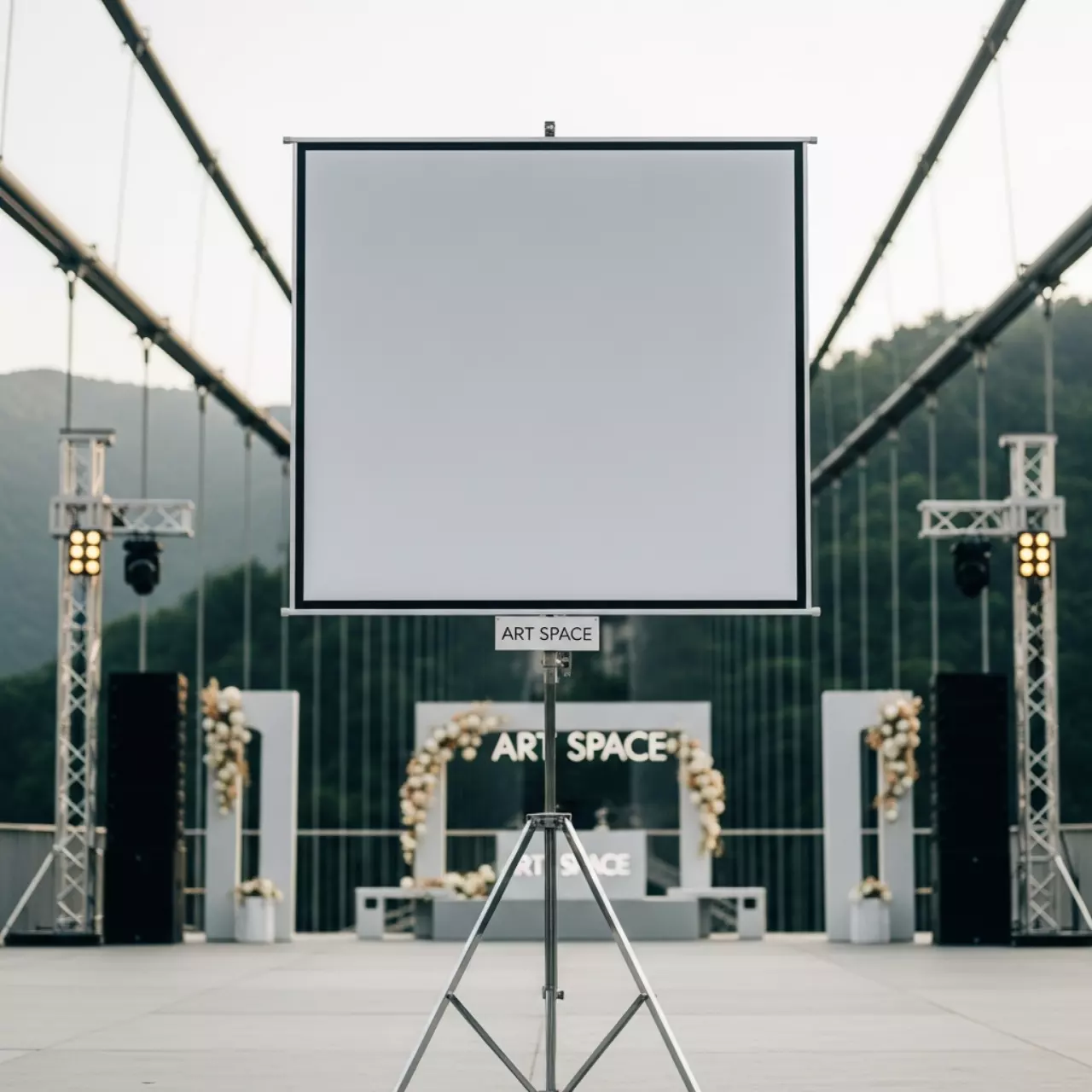 Аренда Проекционный экран Brauberg Tripod 150x150 MW 236729 в Skypark Sochi — ART SPACE