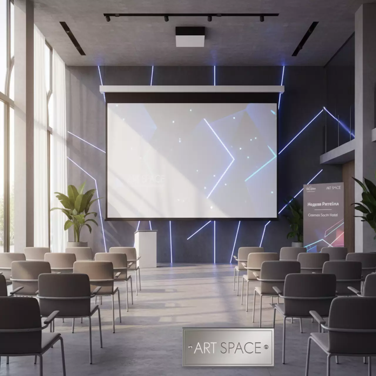 Аренда Проекционный экран Digis Optimal B DSOB 1106 в Cosmos Sochi Hotel — ART SPACE