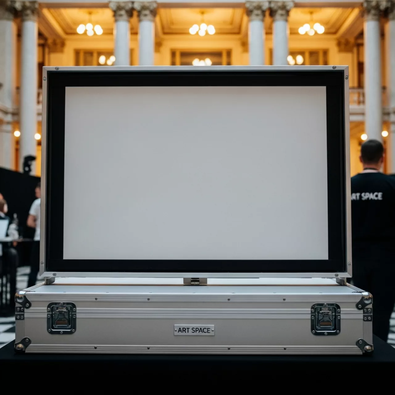 Аренда Проекционный экран Digis Optimal C DSOC 1101 с ручным приводом в санатории «Металлург» — ART SPACE