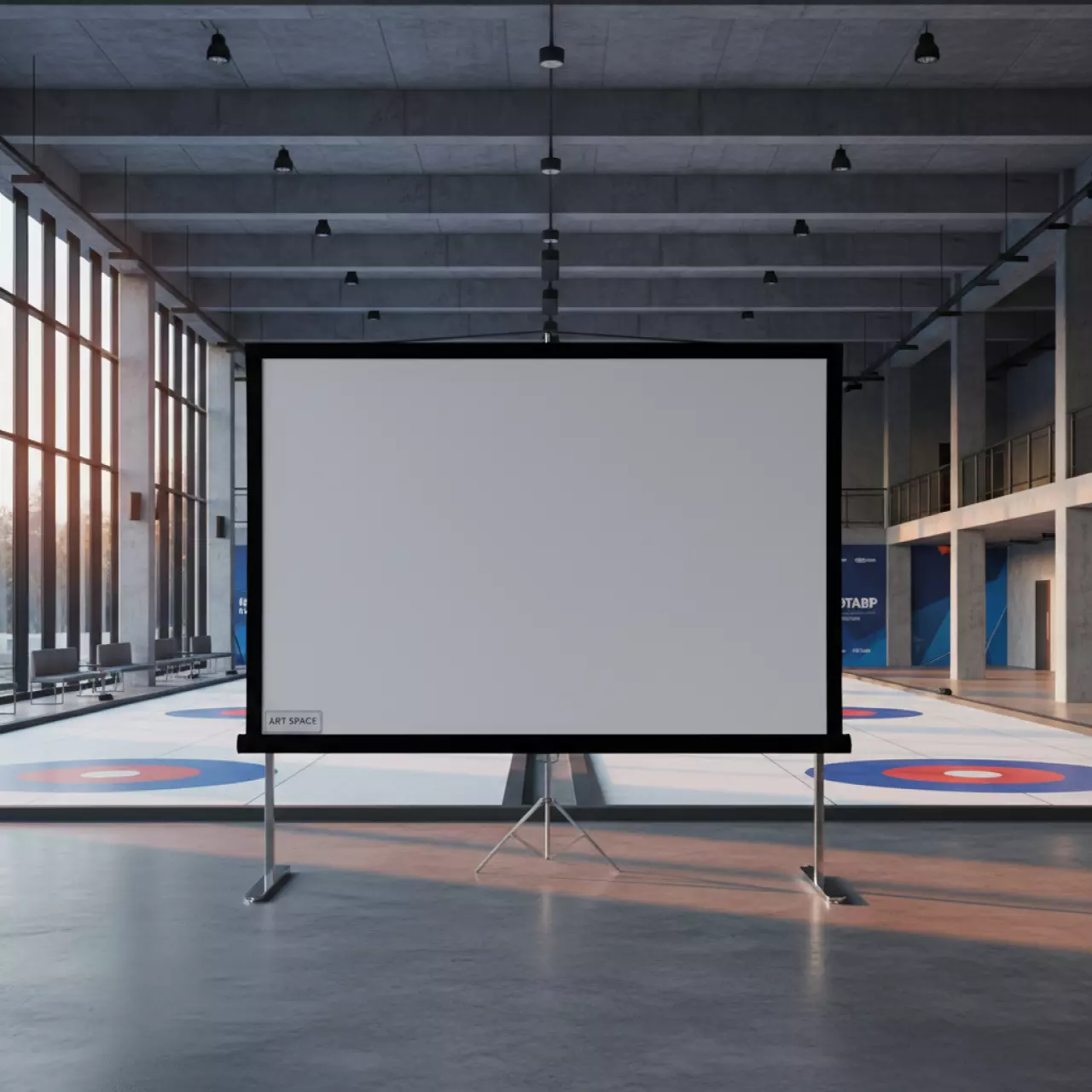 Аренда Проекционный экран Sakura Cinema Framescreen PVC 100 221х125 в Керлинговом центре «Ледяной куб» — ART SPACE