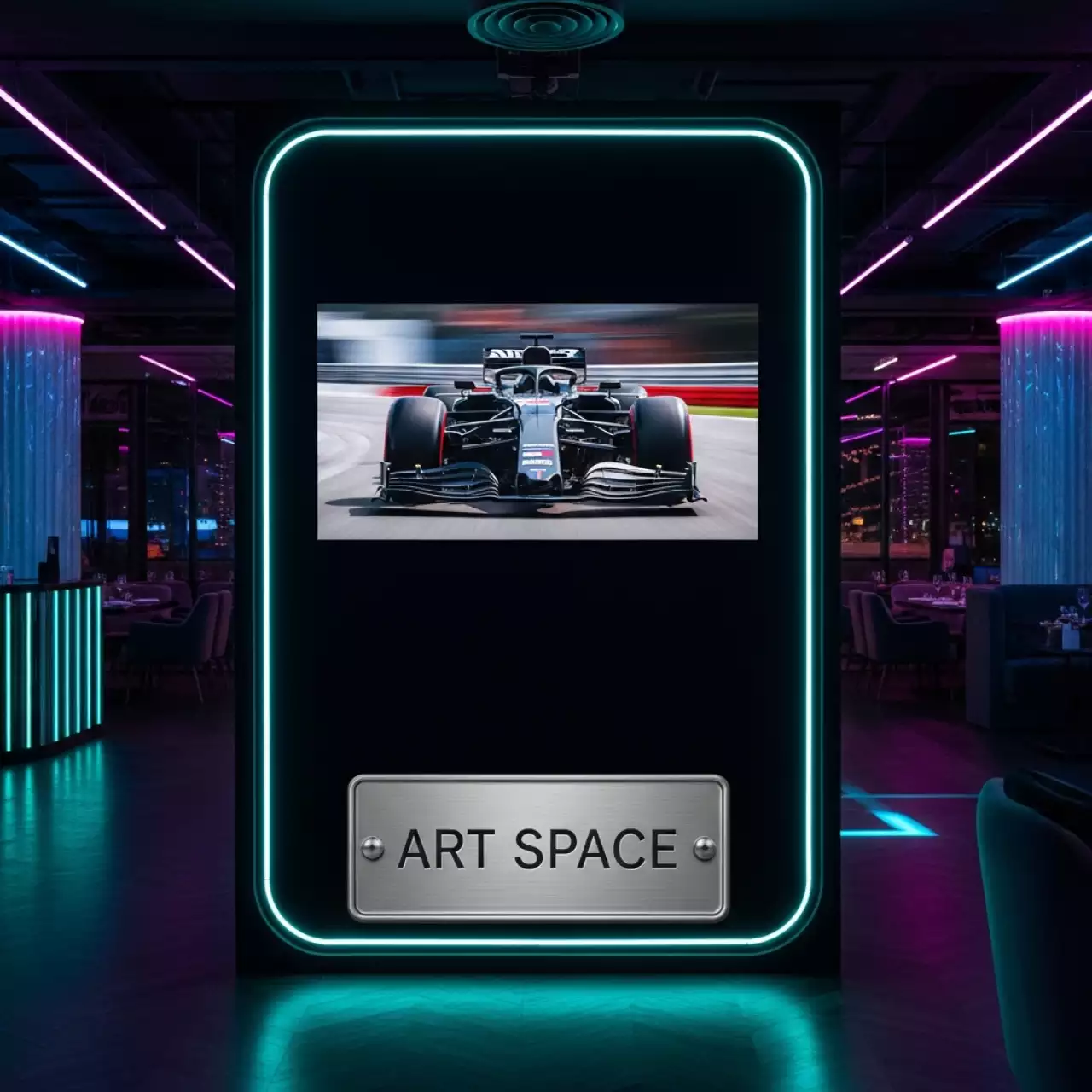 Аренда Проекционный экран ViewScreen Clamp Pro 203х203 1 1 в ресторане «Магадан» — ART SPACE