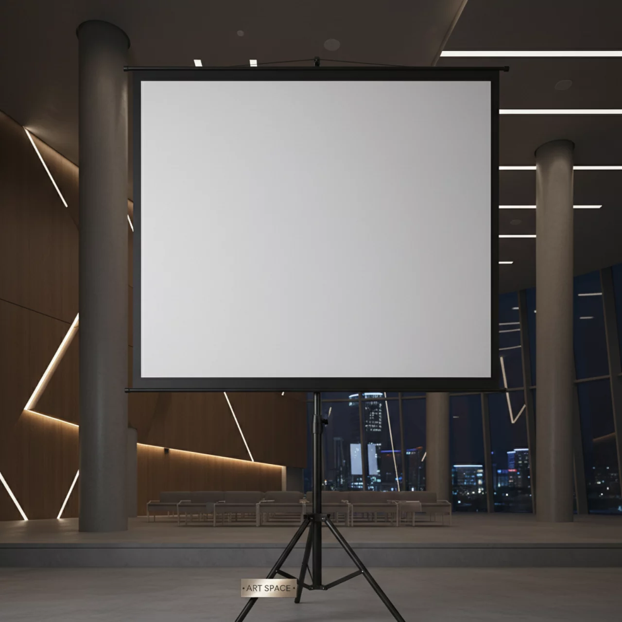 Аренда Проекционный экран ViewScreen Clamp Pro TCP 1104 203х203 1 1 в Omega Sirius — ART SPACE